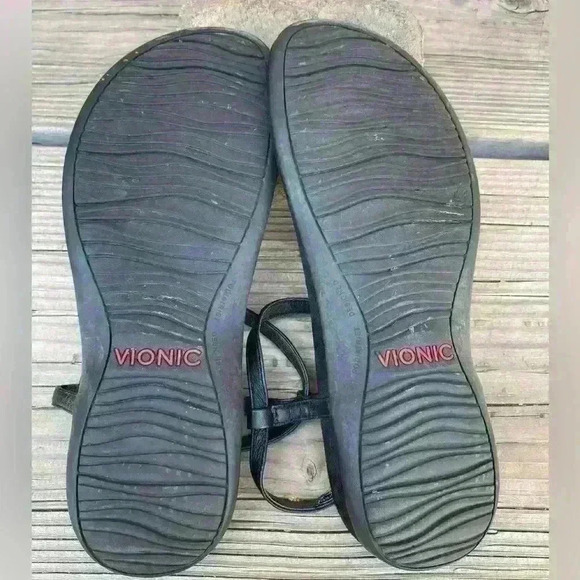 Vionic “Rest Miami” black tea, strap, sandals SZ 8.5 - Picture 2 of 4